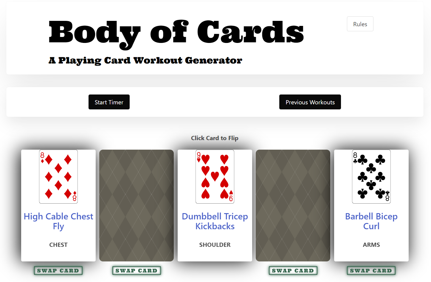 Body of Cards